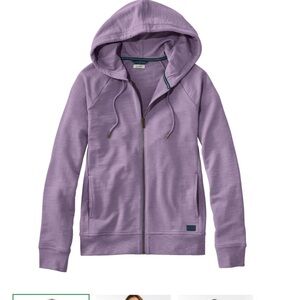 LL Bean Women’s Full Zip Peak Sweatshirt XS petite